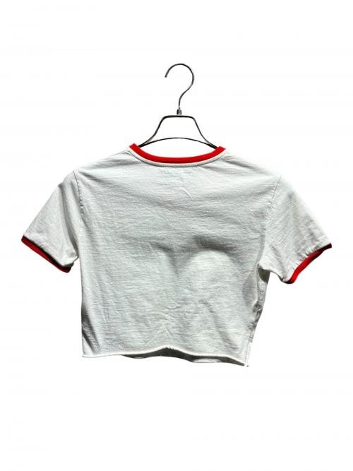 GUCCI（グッチ）GUCCI (グッチ) adidas (アディダス) クロップドTシャツ ホワイト サイズ:XSの古着・服飾アイテム
