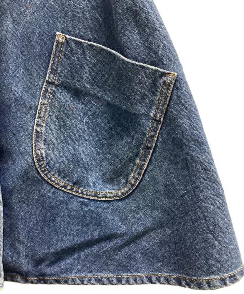 GUCCI（グッチ）GUCCI (グッチ) GGボタン フレアデニムスカート インディゴ サイズ:36の古着・服飾アイテム