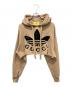 GUCCI（グッチ）の古着「Gucci x adidas Cropped/ショート丈パーカー」｜ブラウン