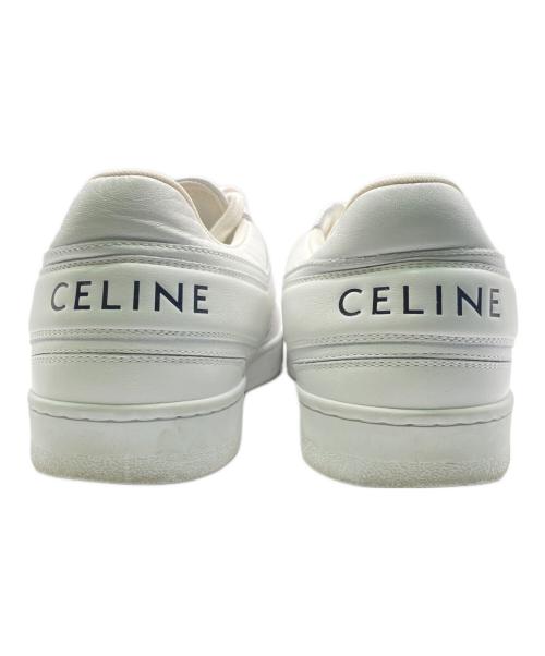 CELINE（セリーヌ）CELINE (セリーヌ) トレーナー レースアップ ロースニーカー ホワイト サイズ:38の古着・服飾アイテム