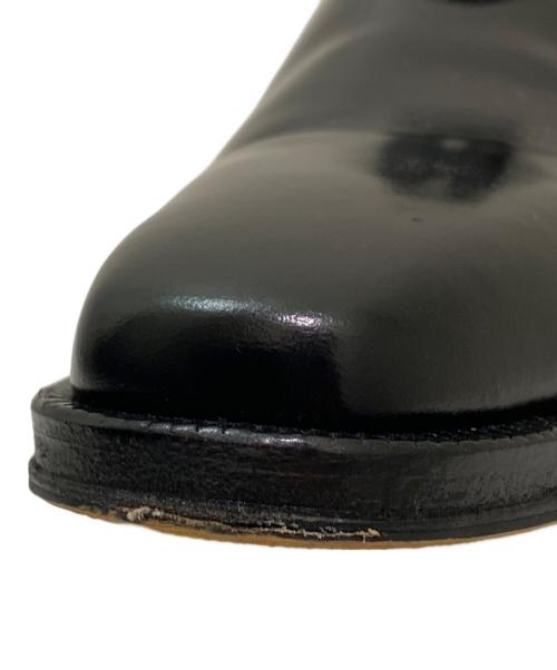 Maison Margiela（メゾンマルジェラ）Maison Margiela (メゾンマルジェラ) プレーントゥシューズ ブラック サイズ:38の古着・服飾アイテム