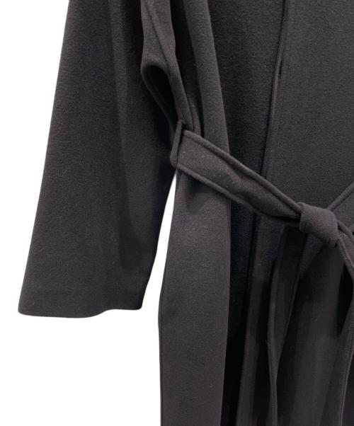 CELINE（セリーヌ）CELINE (セリーヌ) ベルト付フーテッドカシミヤコート ブラック サイズ:34の古着・服飾アイテム