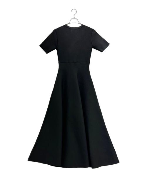 MADISON BLUE（マディソンブルー）MADISON BLUE (マディソンブルー) Flared Long Knit Dress/フレアロングニットドレス/MB204-8001 ブラック サイズ:00(XS)の古着・服飾アイテム