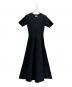 MADISON BLUE（マディソンブルー）の古着「Flared Long Knit Dress/フレアロングニットドレス/MB204-8001」｜ブラック