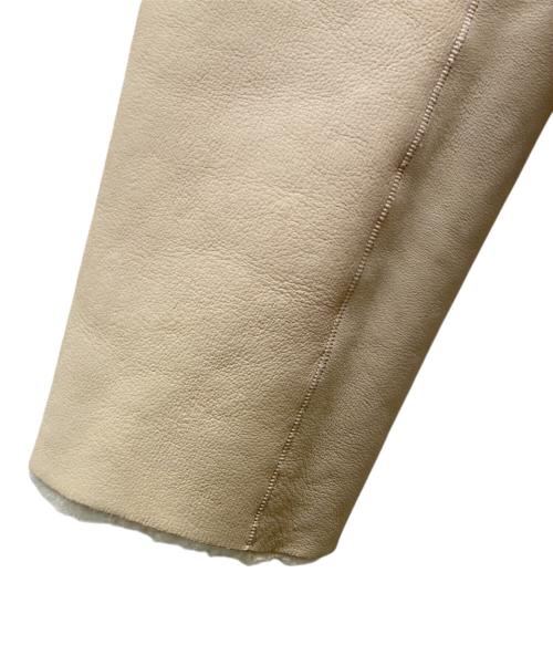 32PARADIS（トラントドゥ パラディ）32PARADIS (トラントドゥ パラディ) リバーシブルムートンコート アイボリー サイズ:Sの古着・服飾アイテム