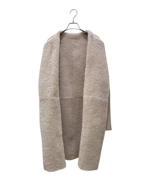 32PARADIS（トラントドゥ パラディ）32PARADIS (トラントドゥ パラディ) リバーシブルムートンコート アイボリー サイズ:Sの古着・服飾アイテム