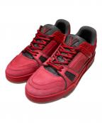 LOUIS VUITTONルイ ヴィトン）の古着「LVトレイナーラインスニーカー」｜レッド