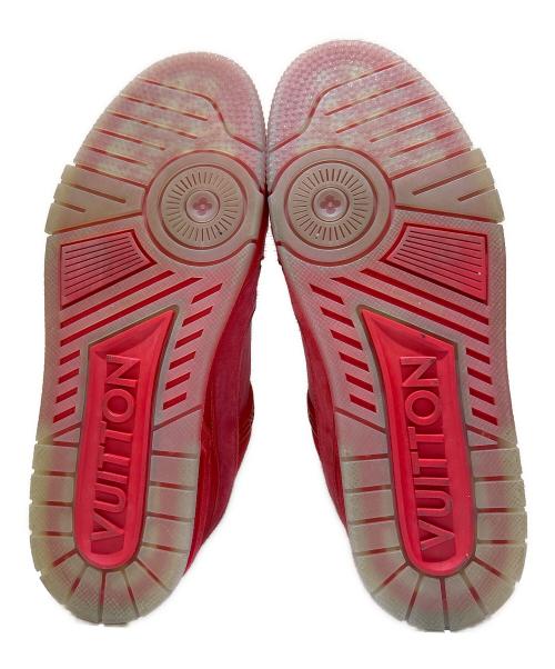 LOUIS VUITTON（ルイ ヴィトン）LOUIS VUITTON (ルイ ヴィトン) LVトレイナーラインスニーカー レッド サイズ:7の古着・服飾アイテム