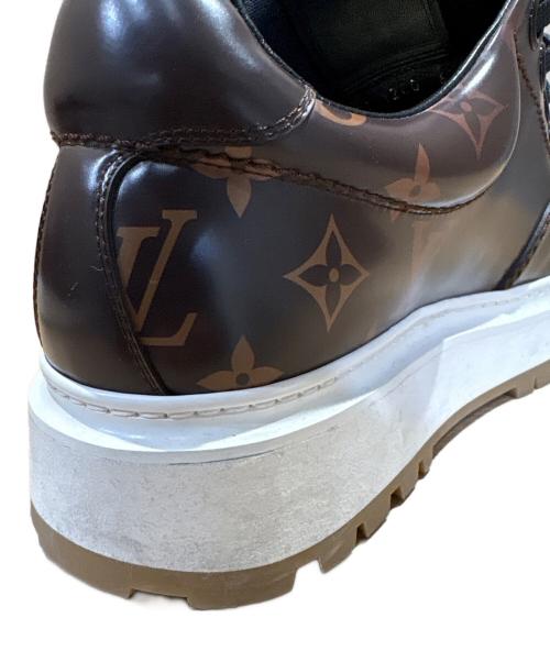 LOUIS VUITTON（ルイ ヴィトン）LOUIS VUITTON (ルイ ヴィトン) NBA (エヌビーエー) アベス・ラインダービーモノグラムスニーカー ブラウン サイズ:6 1/2の古着・服飾アイテム