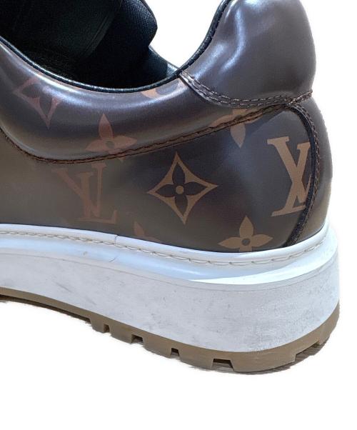 LOUIS VUITTON（ルイ ヴィトン）LOUIS VUITTON (ルイ ヴィトン) NBA (エヌビーエー) アベス・ラインダービーモノグラムスニーカー ブラウン サイズ:6 1/2の古着・服飾アイテム