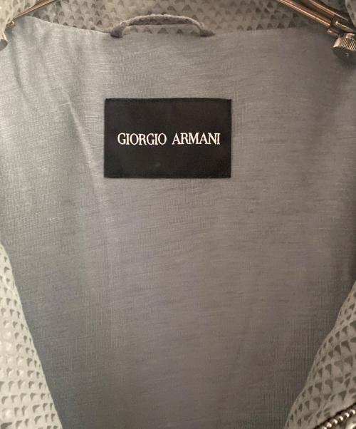 GIORGIO ARMANI（ジョルジョアルマーニ）GIORGIO ARMANI (ジョルジョアルマーニ) ラムレザージャケット グレー サイズ:60の古着・服飾アイテム