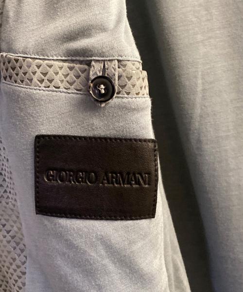 GIORGIO ARMANI（ジョルジョアルマーニ）GIORGIO ARMANI (ジョルジョアルマーニ) ラムレザージャケット グレー サイズ:60の古着・服飾アイテム