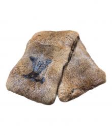 LOUIS VUITTON（ルイ ヴィトン）の古着「LVマークラビットファーストール」｜ブラウン