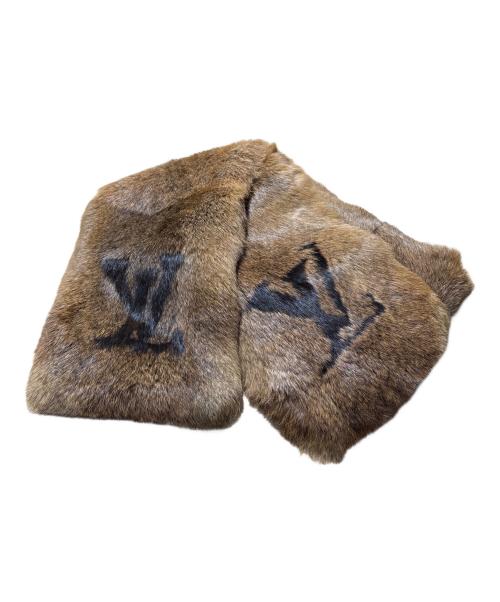 LOUIS VUITTON（ルイ ヴィトン）LOUIS VUITTON (ルイ ヴィトン) LVマークラビットファーストール ブラウンの古着・服飾アイテム