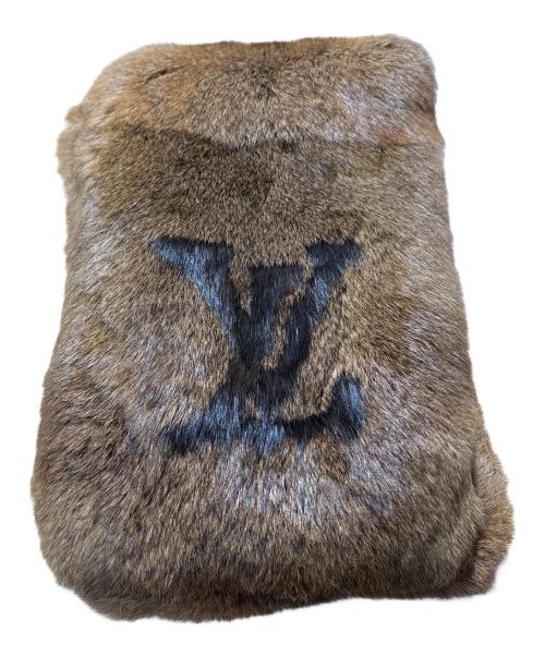 LOUIS VUITTON（ルイ ヴィトン）LOUIS VUITTON (ルイ ヴィトン) LVマークラビットファーストール ブラウンの古着・服飾アイテム