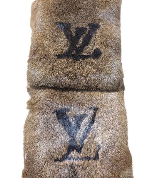 LOUIS VUITTON（ルイ ヴィトン）LOUIS VUITTON (ルイ ヴィトン) LVマークラビットファーストール ブラウンの古着・服飾アイテム