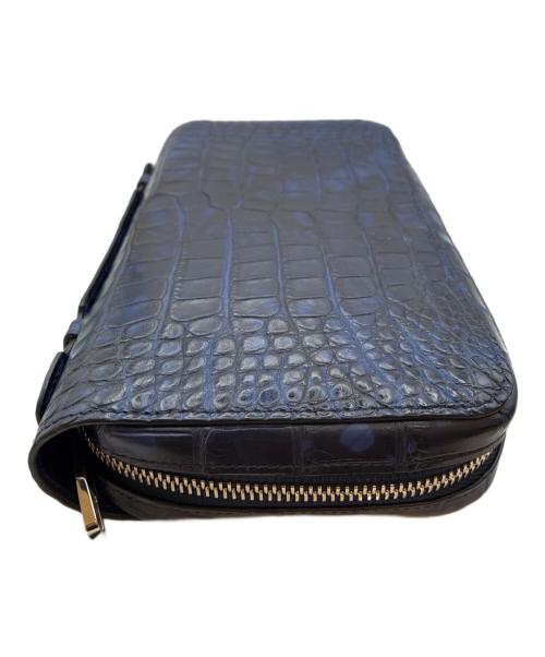 LOUIS VUITTON（ルイ ヴィトン）LOUIS VUITTON (ルイ ヴィトン) クロコダイルマット ジッピー XL ラウンドファスナー  ネイビー サイズ:XLの古着・服飾アイテム