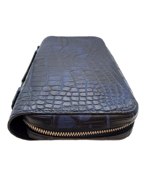 LOUIS VUITTON（ルイ ヴィトン）LOUIS VUITTON (ルイ ヴィトン) クロコダイルマット ジッピー XL ラウンドファスナー  ネイビー サイズ:XLの古着・服飾アイテム