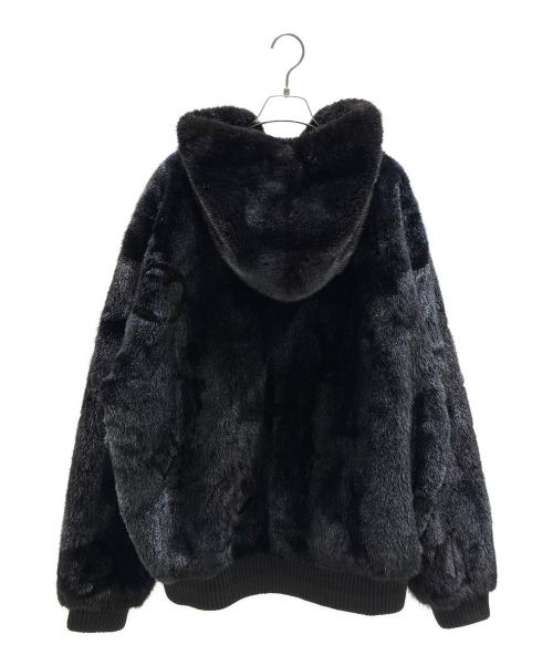 LOUIS VUITTON（ルイ ヴィトン）LOUIS VUITTON (ルイ ヴィトン) 21SS モノグラム ミネラル ミンク ファー ジップフーディ HKL40EYQQ ブラック サイズ:54の古着・服飾アイテム