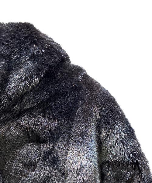 LOUIS VUITTON（ルイ ヴィトン）LOUIS VUITTON (ルイ ヴィトン) 21SS モノグラム ミネラル ミンク ファー ジップフーディ HKL40EYQQ ブラック サイズ:54の古着・服飾アイテム