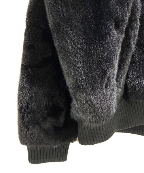 LOUIS VUITTON（ルイ ヴィトン）LOUIS VUITTON (ルイ ヴィトン) 21SS モノグラム ミネラル ミンク ファー ジップフーディ HKL40EYQQ ブラック サイズ:54の古着・服飾アイテム