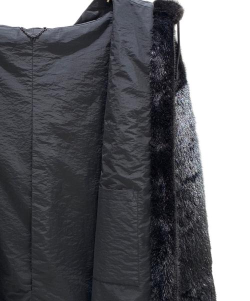 LOUIS VUITTON（ルイ ヴィトン）LOUIS VUITTON (ルイ ヴィトン) 21SS モノグラム ミネラル ミンク ファー ジップフーディ HKL40EYQQ ブラック サイズ:54の古着・服飾アイテム