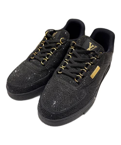 LOUIS VUITTON（ルイ ヴィトン）LOUIS VUITTON (ルイ ヴィトン) LV Trainer Black Crystals/トレイナーライン/ストラス×ラバー ブラック サイズ:6 1/2の古着・服飾アイテム