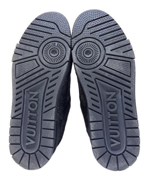 LOUIS VUITTON（ルイ ヴィトン）LOUIS VUITTON (ルイ ヴィトン) LV Trainer Black Crystals/トレイナーライン/ストラス×ラバー ブラック サイズ:6 1/2の古着・服飾アイテム