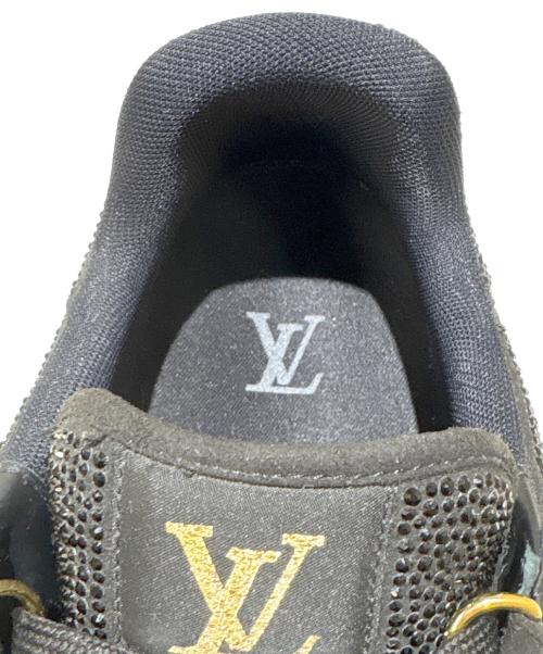 LOUIS VUITTON（ルイ ヴィトン）LOUIS VUITTON (ルイ ヴィトン) LV Trainer Black Crystals/トレイナーライン/ストラス×ラバー ブラック サイズ:6 1/2の古着・服飾アイテム