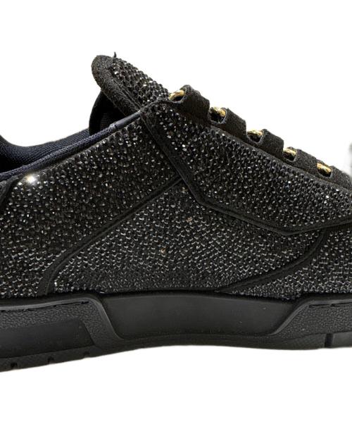 LOUIS VUITTON（ルイ ヴィトン）LOUIS VUITTON (ルイ ヴィトン) LV Trainer Black Crystals/トレイナーライン/ストラス×ラバー ブラック サイズ:6 1/2の古着・服飾アイテム
