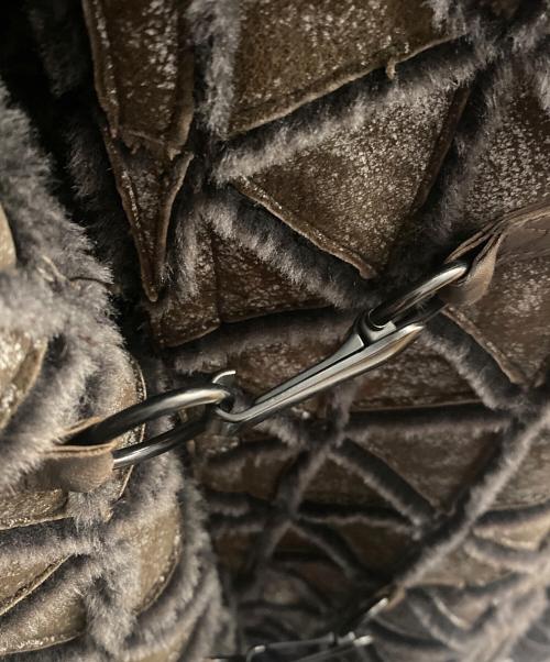 GIORGIO ARMANI（ジョルジョアルマーニ）GIORGIO ARMANI (ジョルジョアルマーニ) ムートンジャケット ブラウン サイズ:52の古着・服飾アイテム