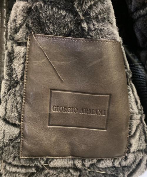 GIORGIO ARMANI（ジョルジョアルマーニ）GIORGIO ARMANI (ジョルジョアルマーニ) ムートンジャケット ブラウン サイズ:52の古着・服飾アイテム