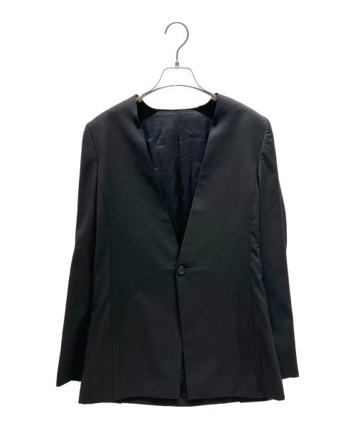 gabriela coll garments（ガブリエラコールガーメンツ）gabriela coll garments (ガブリエラコールガーメンツ) LORO PIANA (ロロピアーナ) 1Bノーカラージャケット ブラック サイズ:1の古着・服飾アイテム