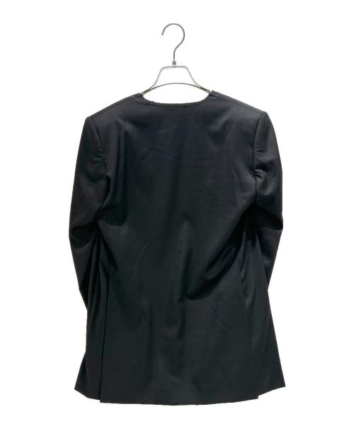 gabriela coll garments（ガブリエラコールガーメンツ）gabriela coll garments (ガブリエラコールガーメンツ) LORO PIANA (ロロピアーナ) 1Bノーカラージャケット ブラック サイズ:1の古着・服飾アイテム