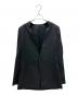 gabriela coll garments（ガブリエラコールガーメンツ）の古着「1Bノーカラージャケット」｜ブラック