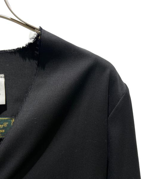 gabriela coll garments（ガブリエラコールガーメンツ）gabriela coll garments (ガブリエラコールガーメンツ) LORO PIANA (ロロピアーナ) Vネックノーカラーシャツ ブラック サイズ:2の古着・服飾アイテム