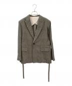 jonnlynxジョンリンクス）の古着「グレンチェック変形テーラードジャケット」｜グレー