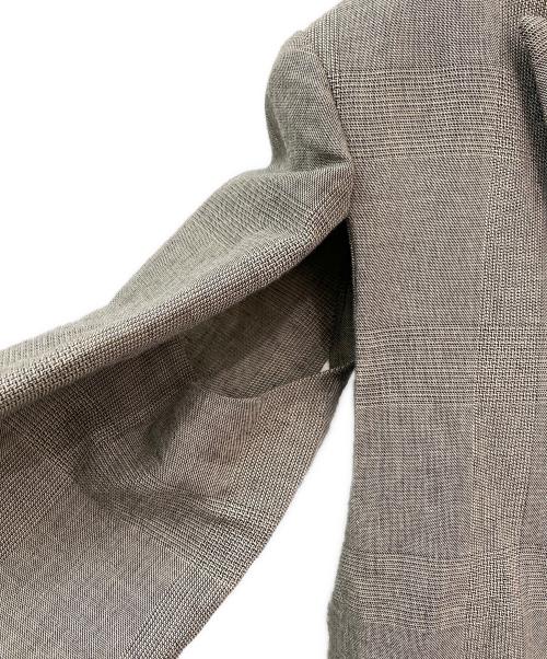 jonnlynx（ジョンリンクス）jonnlynx (ジョンリンクス) グレンチェック変形テーラードジャケット グレー サイズ:Freeの古着・服飾アイテム