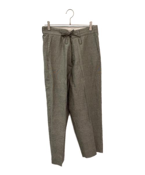 jonnlynx（ジョンリンクス）jonnlynx (ジョンリンクス) グレンチェックワイドパンツ グレー サイズ:38の古着・服飾アイテム