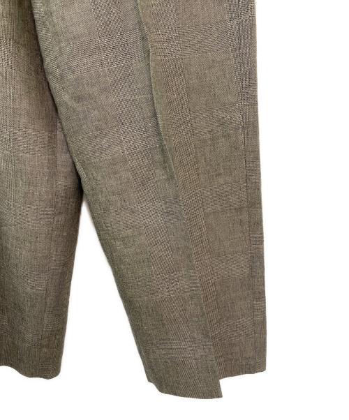 jonnlynx（ジョンリンクス）jonnlynx (ジョンリンクス) グレンチェックワイドパンツ グレー サイズ:38の古着・服飾アイテム