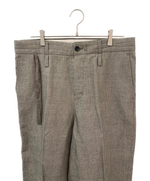 jonnlynx（ジョンリンクス）jonnlynx (ジョンリンクス) グレンチェックワイドパンツ グレー サイズ:38の古着・服飾アイテム