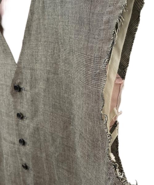 jonnlynx（ジョンリンクス）jonnlynx (ジョンリンクス) two tone gilet グレー サイズ:FREEの古着・服飾アイテム