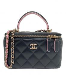 CHANEL（シャネル）の古着「チェーンショルダー バニティ バッグ」｜ブラック