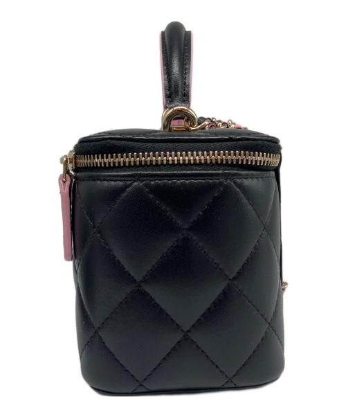 CHANEL（シャネル）CHANEL (シャネル) チェーンショルダー バニティ バッグ ブラックの古着・服飾アイテム