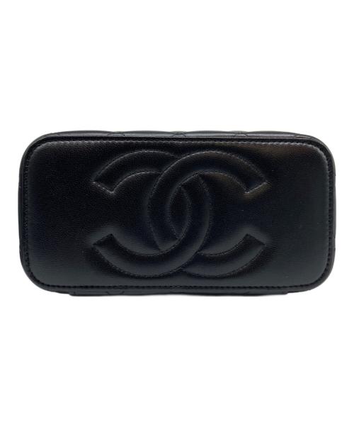 CHANEL（シャネル）CHANEL (シャネル) チェーンショルダー バニティ バッグ ブラックの古着・服飾アイテム