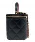 中古・古着 CHANEL (シャネル) チェーンショルダー バニティ バッグ ブラック：400000円