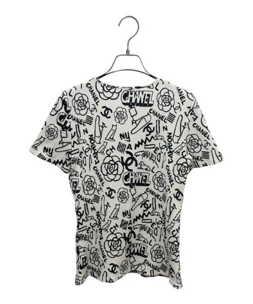 CHANEL（シャネル）CHANEL (シャネル) 19A　ココマーク 半袖カットソー ホワイト サイズ:38の古着・服飾アイテム