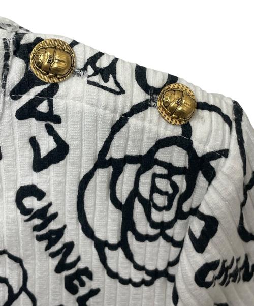 CHANEL（シャネル）CHANEL (シャネル) 19A　ココマーク 半袖カットソー ホワイト サイズ:38の古着・服飾アイテム