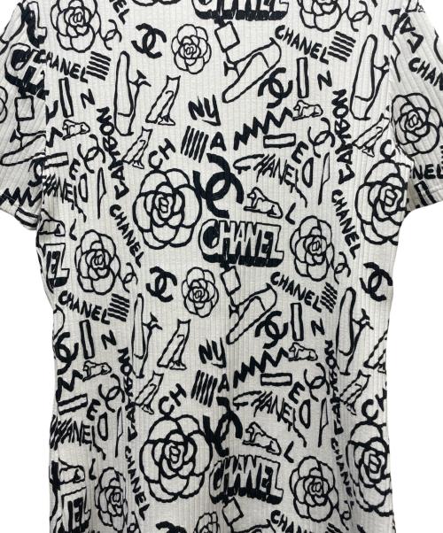 CHANEL（シャネル）CHANEL (シャネル) 19A　ココマーク 半袖カットソー ホワイト サイズ:38の古着・服飾アイテム
