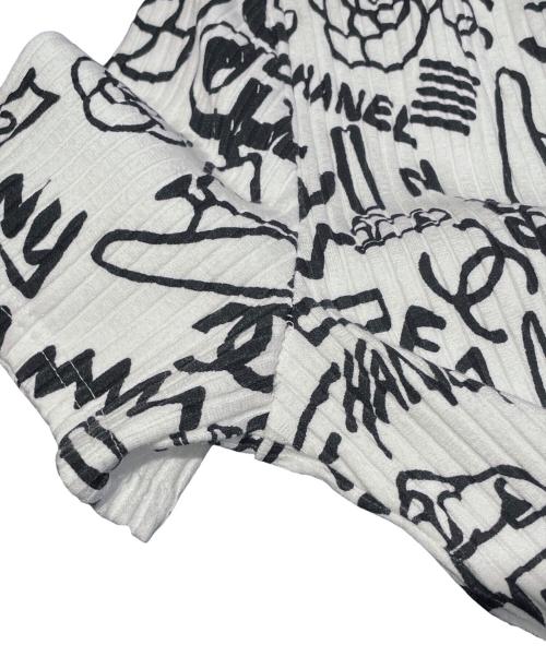 CHANEL（シャネル）CHANEL (シャネル) 19A　ココマーク 半袖カットソー ホワイト サイズ:38の古着・服飾アイテム